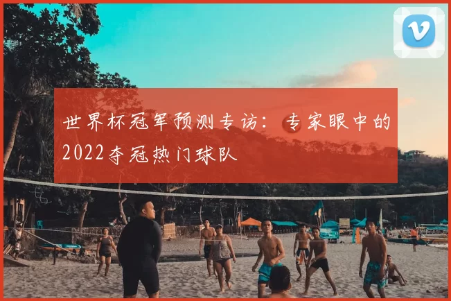 世界杯冠军预测专访：专家眼中的2022夺冠热门球队
