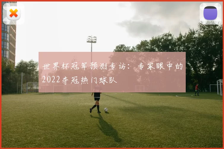 世界杯冠军预测专访:专家眼中的2022夺冠热门球队