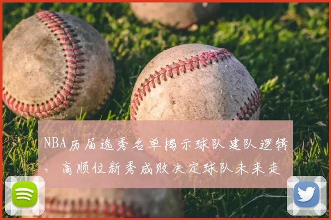 NBA历届选秀名单揭示球队建队逻辑，高顺位新秀成败决定球队未来走向